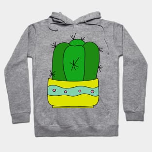 Cute Cactus Design #168: Cactus In Nice Pot Hoodie